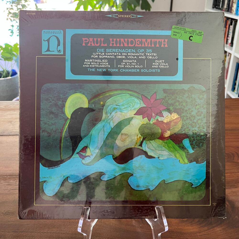 Paul Hindemith Die Serenaden Op. 35 New York Chamber Soloists LP Nonesuch Sealed